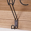 Addie Joy Welcome Coat and Key Holder Plaque - Brown/Honey Wash